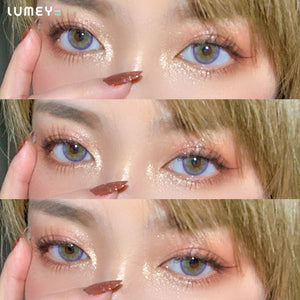 Best COLORED CONTACTS - LUMEYE Flowery Purple Colored Contact Lenses - LUMEYE