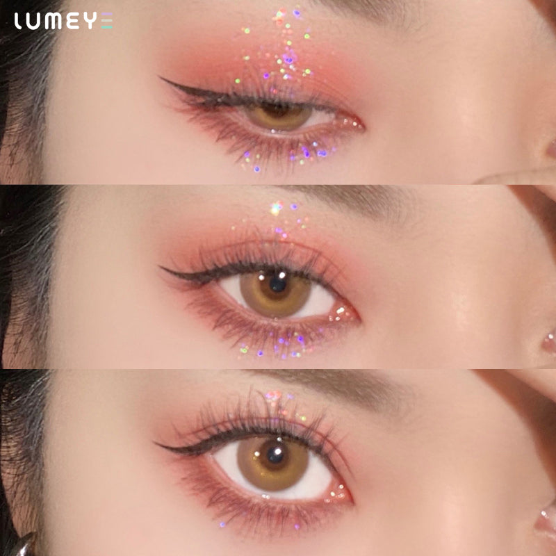 Best COLORED CONTACTS - LUMEYE Tarot Brown Colored Contact Lenses - LUMEYE