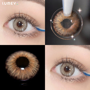Best COLORED CONTACTS - LUMEYE Symphony Brown Colored Contact Lenses - LUMEYE