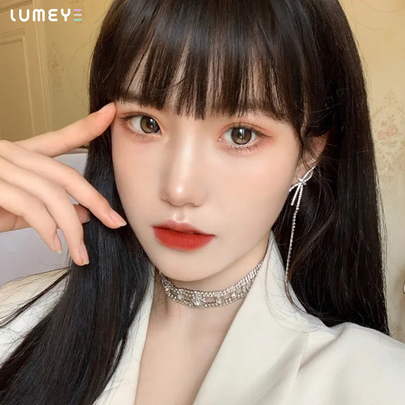 Best COLORED CONTACTS - LUMEYE Psycho Black Colored Contact Lenses - LUMEYE