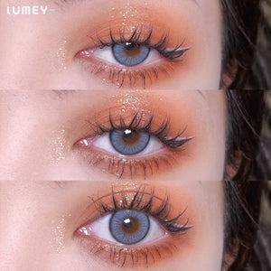 Best COLORED CONTACTS - LUMEYE Cheese Blue Colored Contact Lenses - LUMEYE