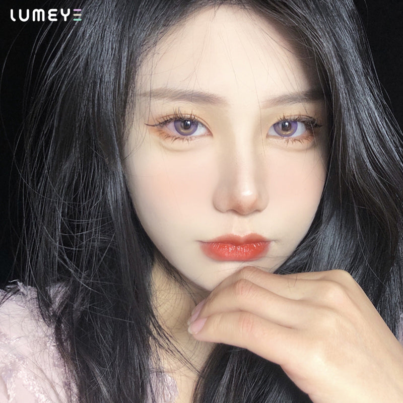 Best COLORED CONTACTS - LUMEYE Tarot Purple Colored Contact Lenses - LUMEYE