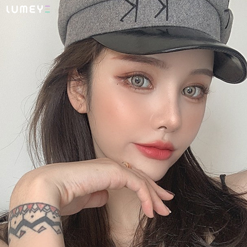 Best COLORED CONTACTS - LUMEYE Himalaya Gray Colored Contact Lenses - LUMEYE