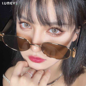Best COLORED CONTACTS - LUMEYE Symphony Brown Colored Contact Lenses - LUMEYE