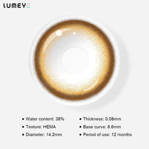 Best COLORED CONTACTS - LUMEYE Wild Desert Brown Colored Contact Lenses - LUMEYE