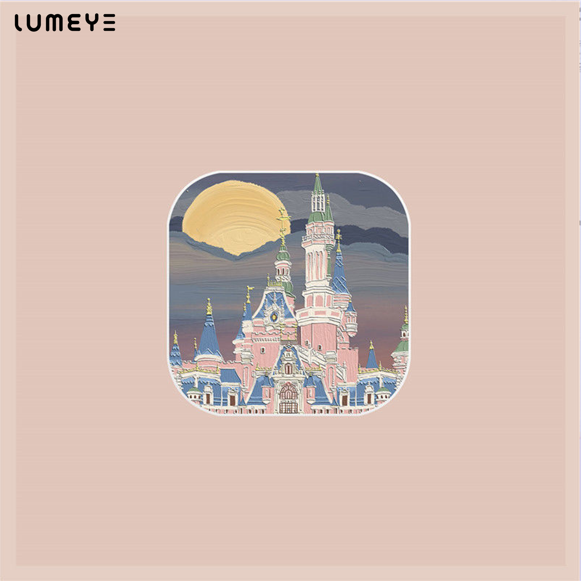 Best COLORED CONTACTS - LUMEYE Night Castle Pink Lens Case - LUMEYE