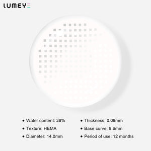 Best COLORED CONTACTS - LUMEYE Gridding White Colored Contact Lenses - LUMEYE