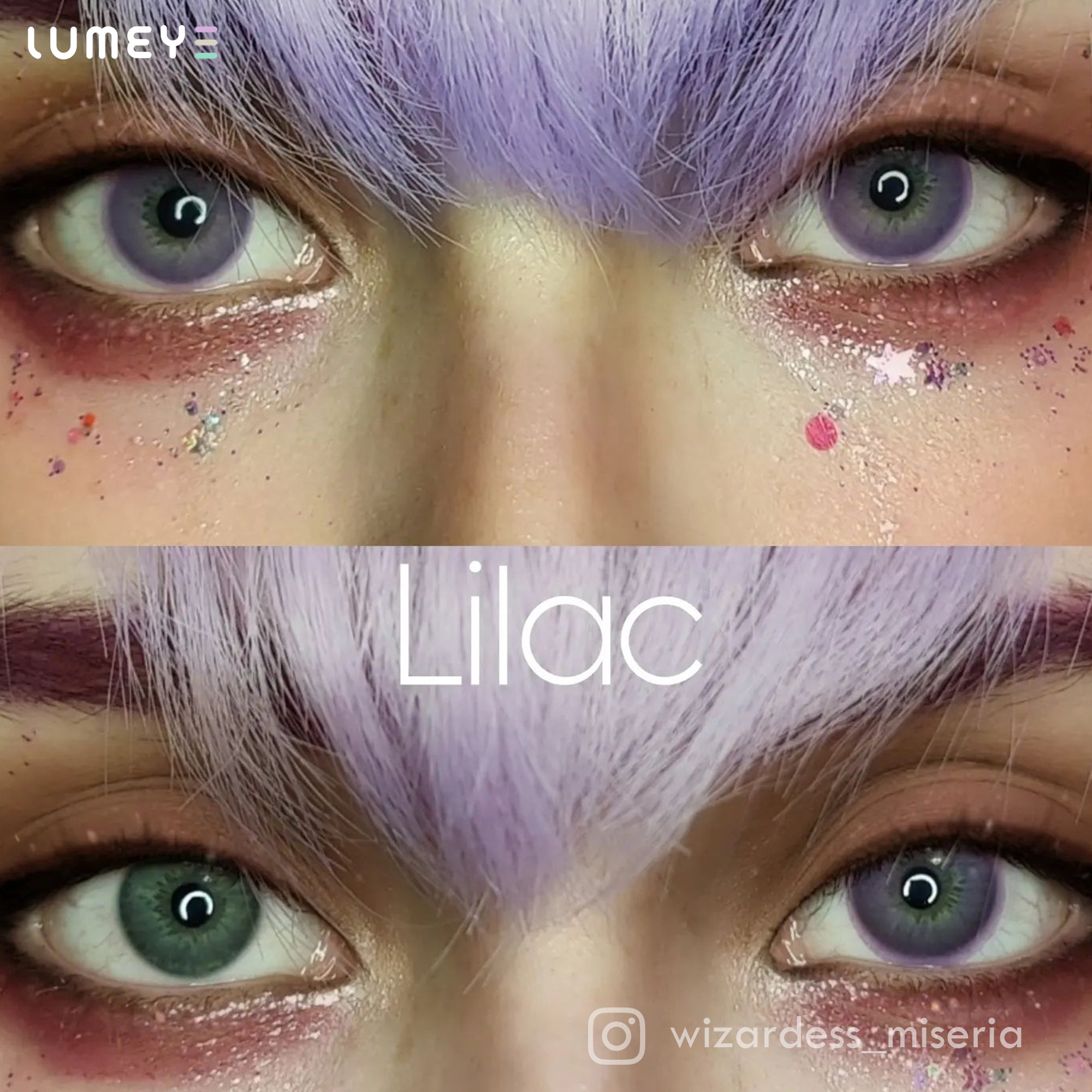 Best COLORED CONTACTS - LUMEYE Lilac Purple Colored Contact Lenses - LUMEYE