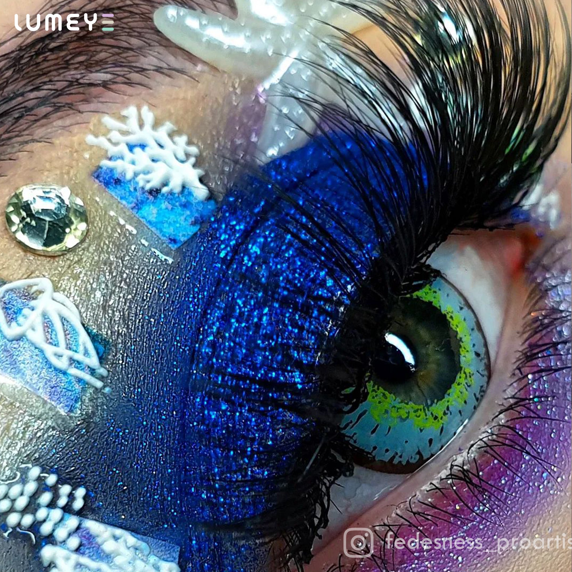 Best COLORED CONTACTS - LUMEYE Candy Mint Blue Colored Contact Lenses - LUMEYE