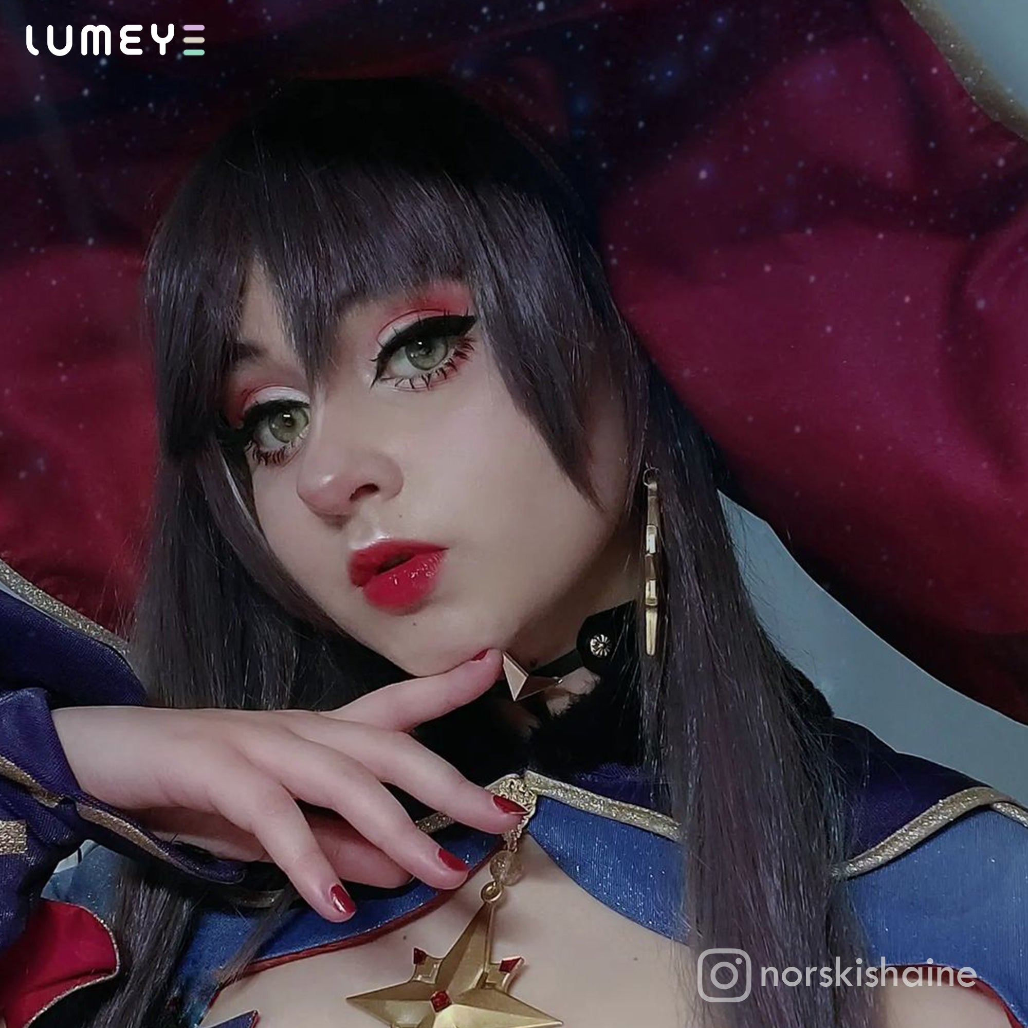Best COLORED CONTACTS - Genshin Impact - LUMEYE Mona Colored Contact Lenses - LUMEYE