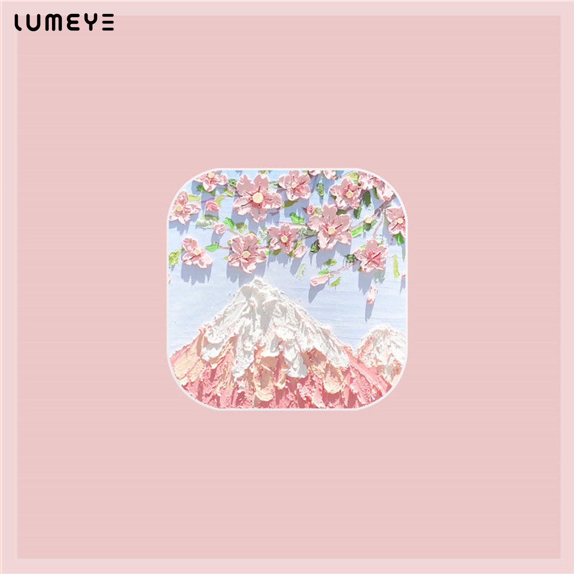 Best COLORED CONTACTS - LUMEYE Pinky Fujisan Blossom Lens Case - LUMEYE
