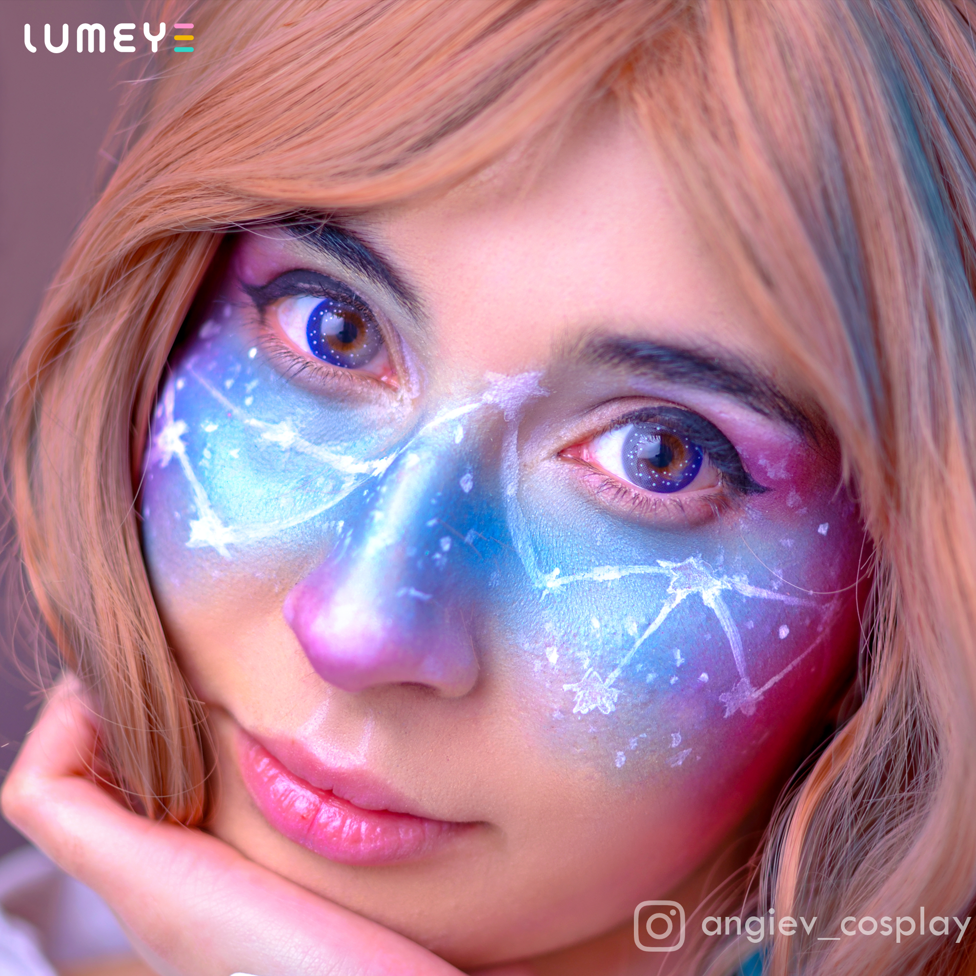Best COLORED CONTACTS - LUMEYE Dreamy Galaxy Gray Colored Contact Lenses - LUMEYE