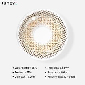 Best COLORED CONTACTS - LUMEYE Kitten Brown Colored Contact Lenses - LUMEYE