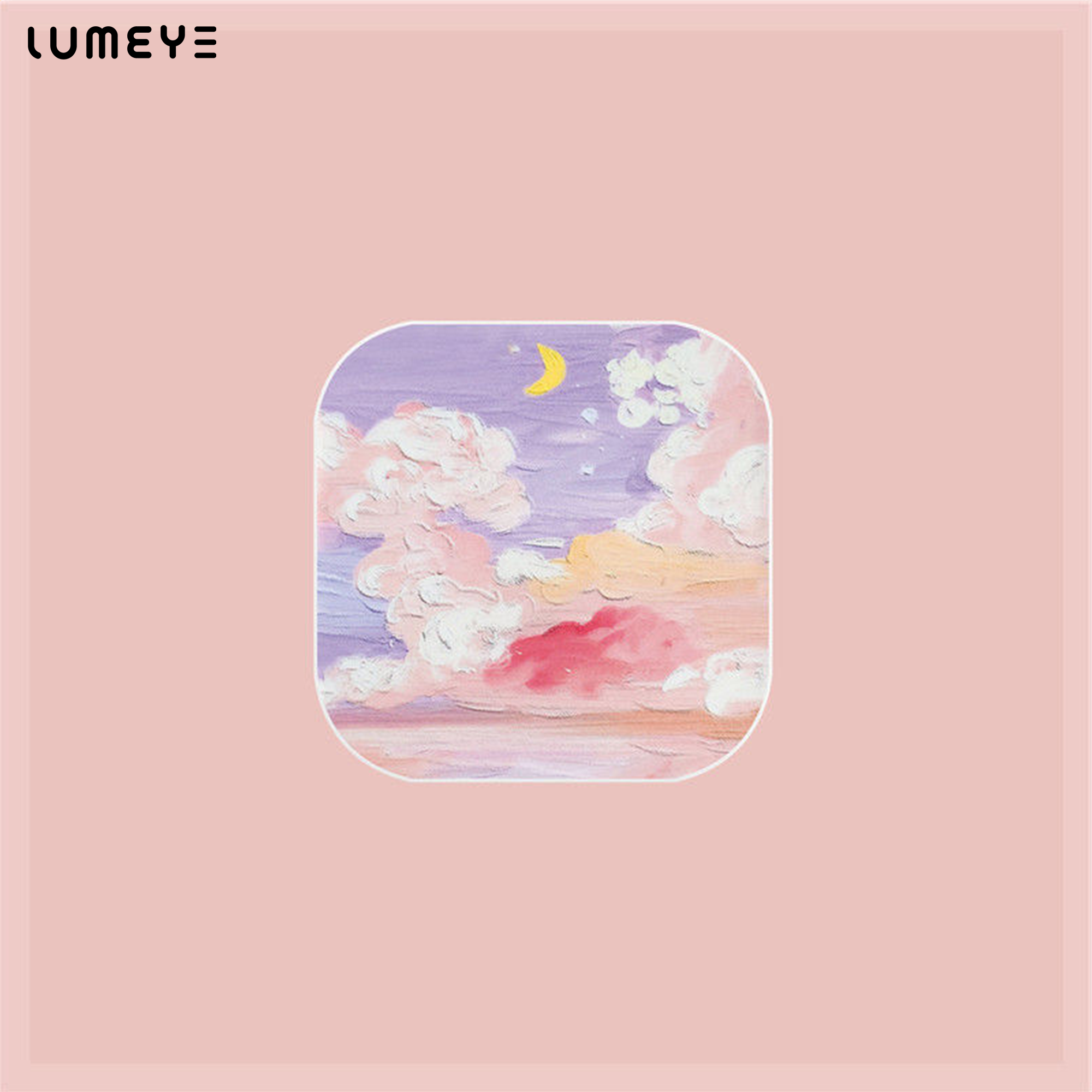 Best COLORED CONTACTS - LUMEYE Pinky Strawberry Moon Lens Case - LUMEYE