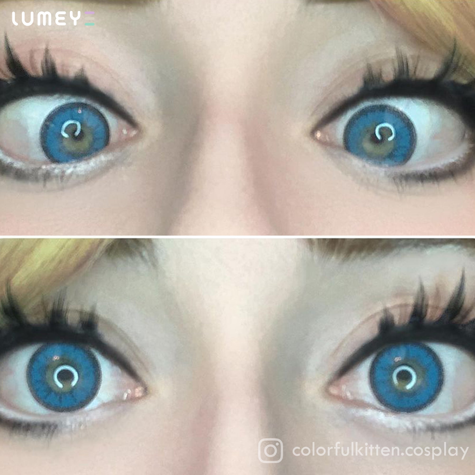 Best COLORED CONTACTS - LUMEYE Will Blue Colored Contact Lenses - LUMEYE