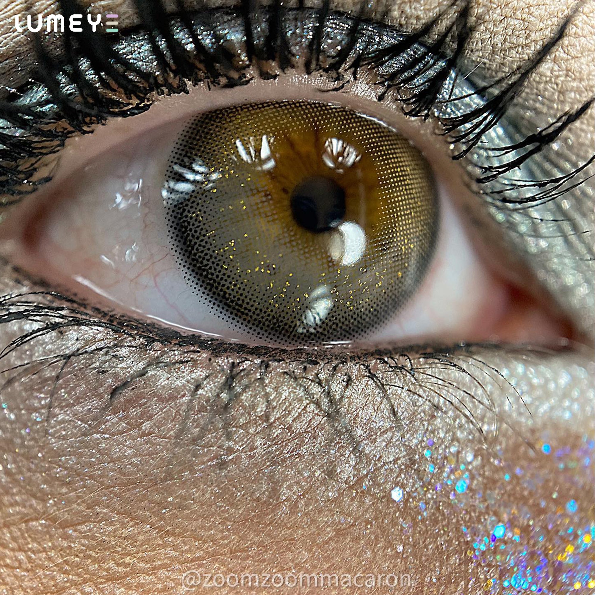 Best COLORED CONTACTS - LUMEYE Fairy Dust Black Colored Contact Lenses - LUMEYE