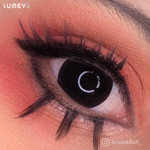 Best COLORED CONTACTS - LUMEYE Blind Black Colored Contact Lenses - LUMEYE