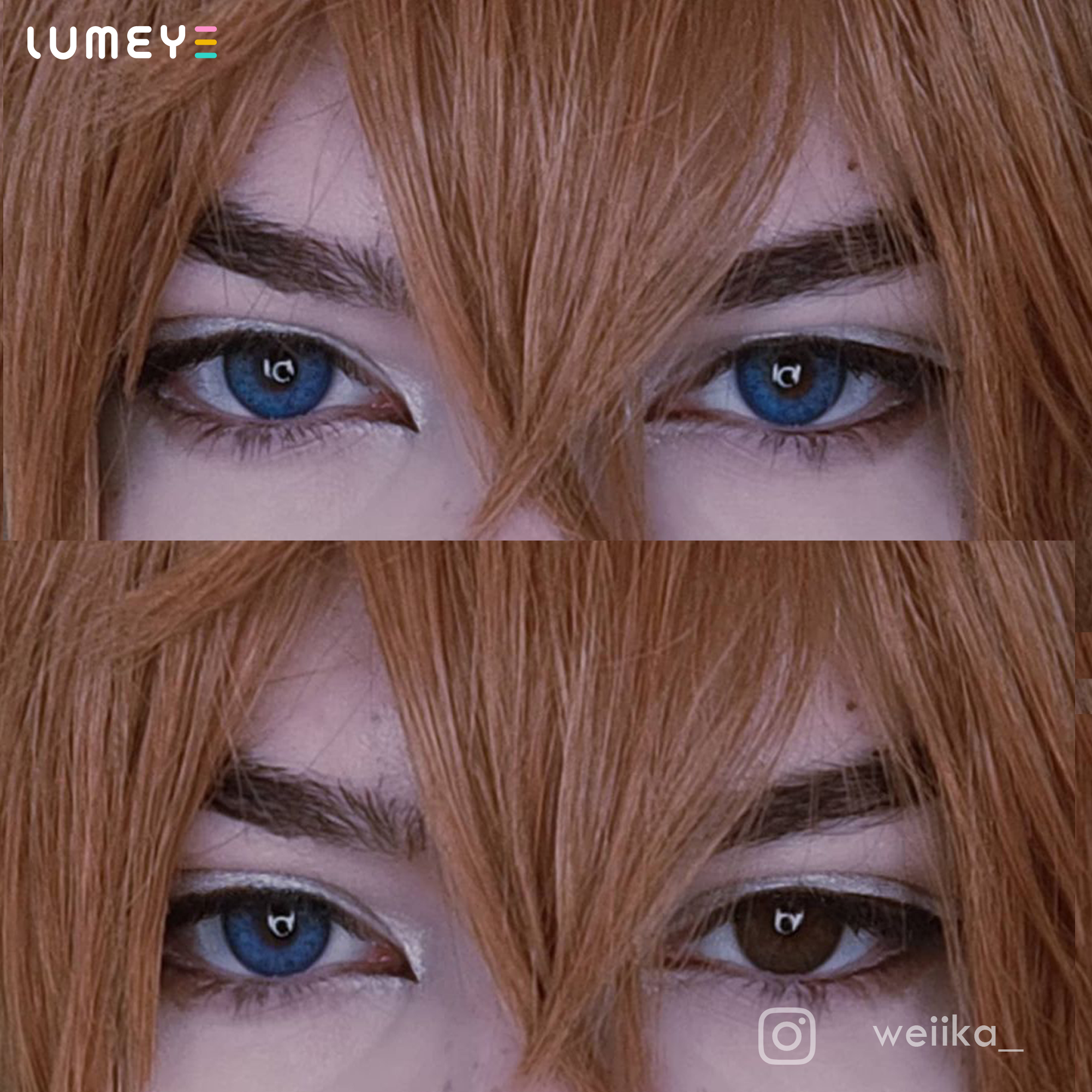 Best COLORED CONTACTS - LUMEYE Elegant Russian Blue Colored Contact Lenses - LUMEYE