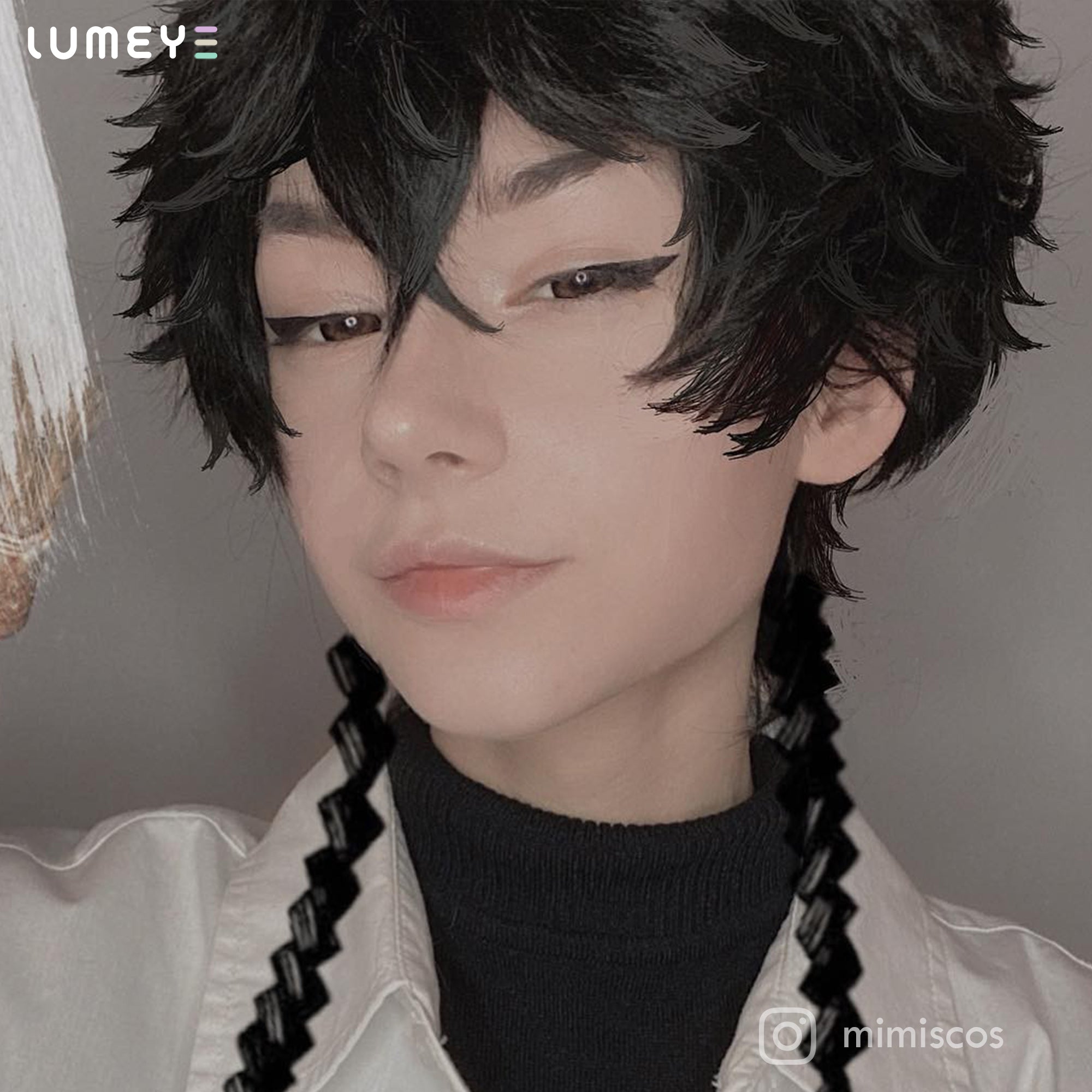 Best COLORED CONTACTS - LUMEYE Dahlia Black Colored Contact Lenses - LUMEYE