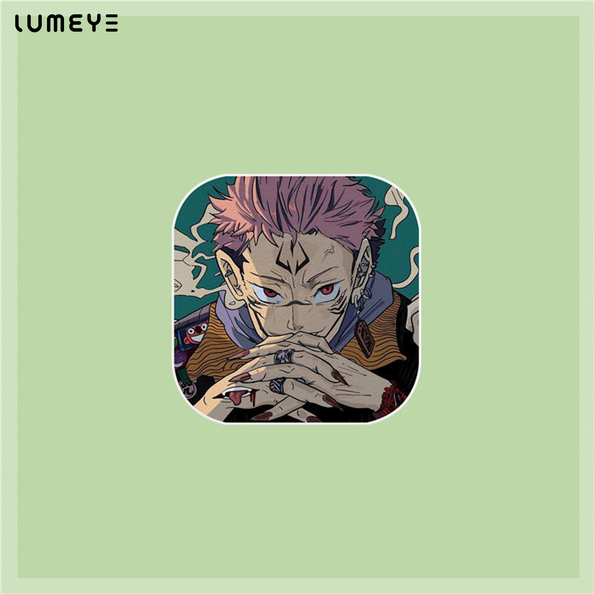 Best COLORED CONTACTS - LUMEYE Jujutsu Kaisen Yuji Itadori Lens Case - LUMEYE