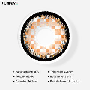 Best COLORED CONTACTS - LUMEYE Holy Brown Colored Contact Lenses - LUMEYE