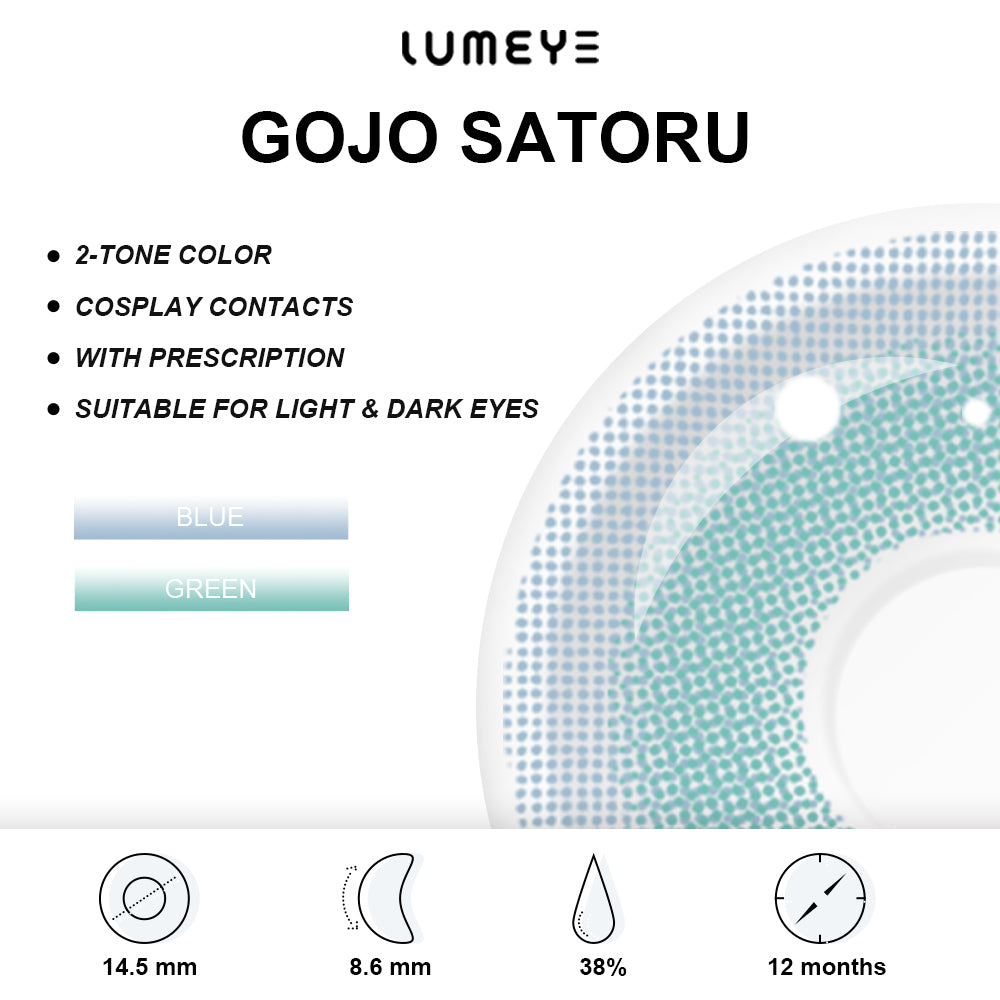 Best COLORED CONTACTS - Jujutsu Kaisen - LUMEYE Gojo Satoru Colored Contact Lenses - LUMEYE