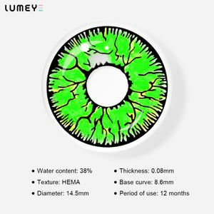 Best COLORED CONTACTS - LUMEYE Fissure Green Colored Contact Lenses - LUMEYE