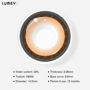 Best COLORED CONTACTS - LUMEYE Lollipop Brown Colored Contact Lenses - LUMEYE