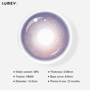 Best COLORED CONTACTS - LUMEYE Frozen Moon Purple Colored Contact Lenses - LUMEYE