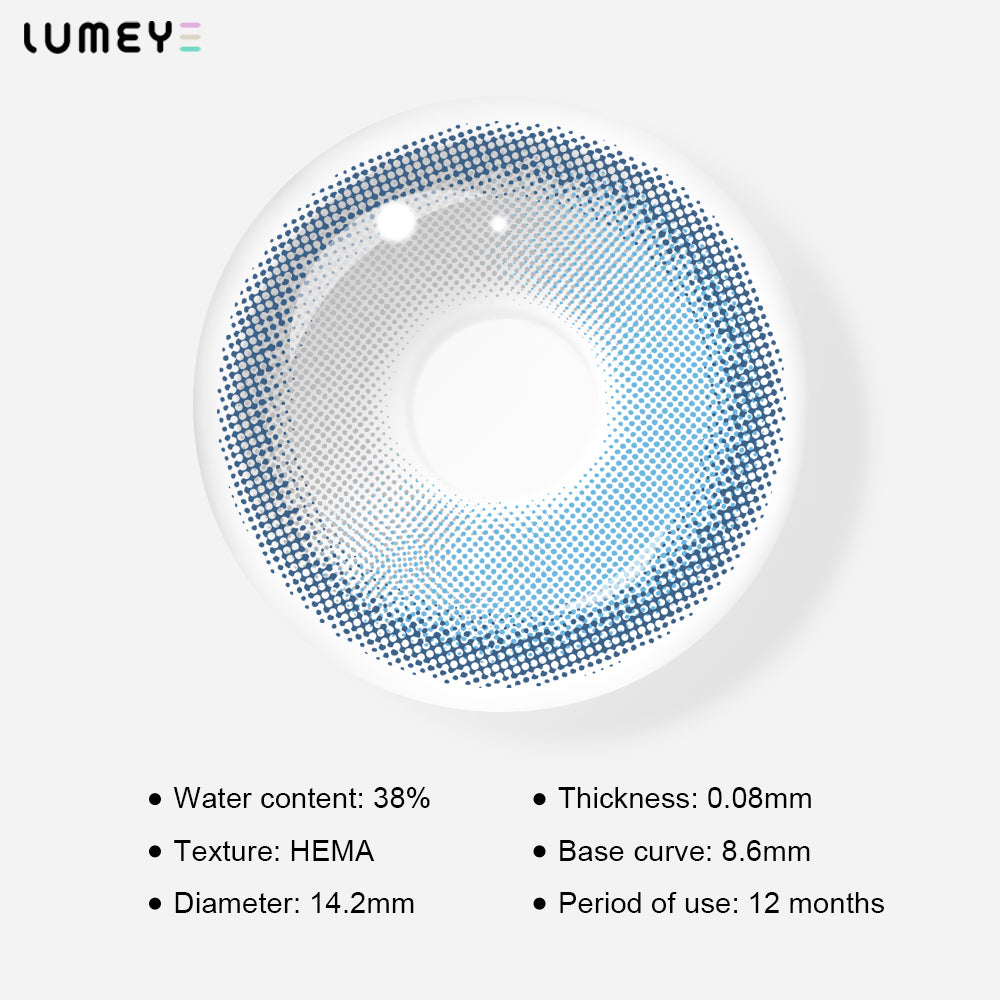 Best COLORED CONTACTS - LUMEYE Juicy Gray Blue Colored Contact Lenses - LUMEYE