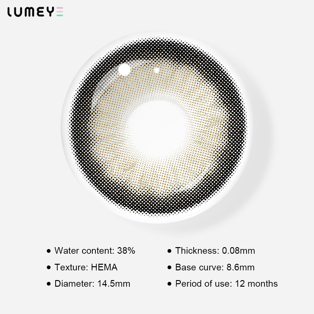 Best COLORED CONTACTS - LUMEYE Forest Brown Colored Contact Lenses - LUMEYE