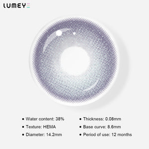 Best COLORED CONTACTS - LUMEYE Frozen Moon Blue Colored Contact Lenses - LUMEYE
