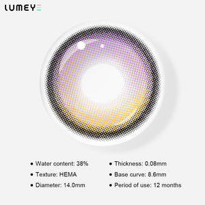Best COLORED CONTACTS - LUMEYE Lavender Waltz Purple Colored Contact Lenses - LUMEYE