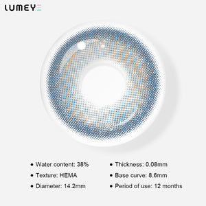 Best COLORED CONTACTS - LUMEYE Tears Blue Colored Contact Lenses - LUMEYE