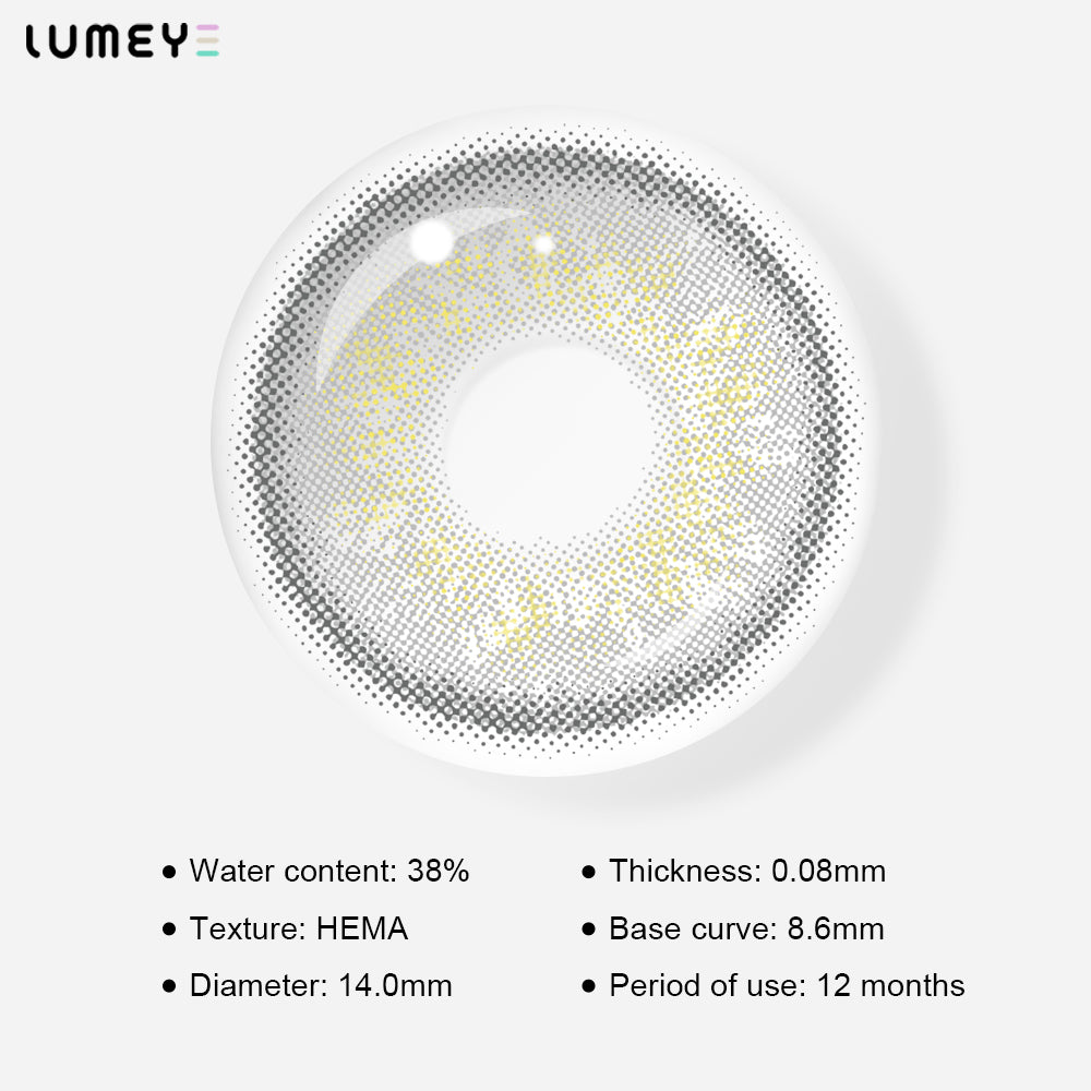 Best COLORED CONTACTS - LUMEYE Elegant Russian Gray Colored Contact Lenses - LUMEYE