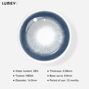 Best COLORED CONTACTS - LUMEYE Dia Blue Colored Contact Lenses - LUMEYE