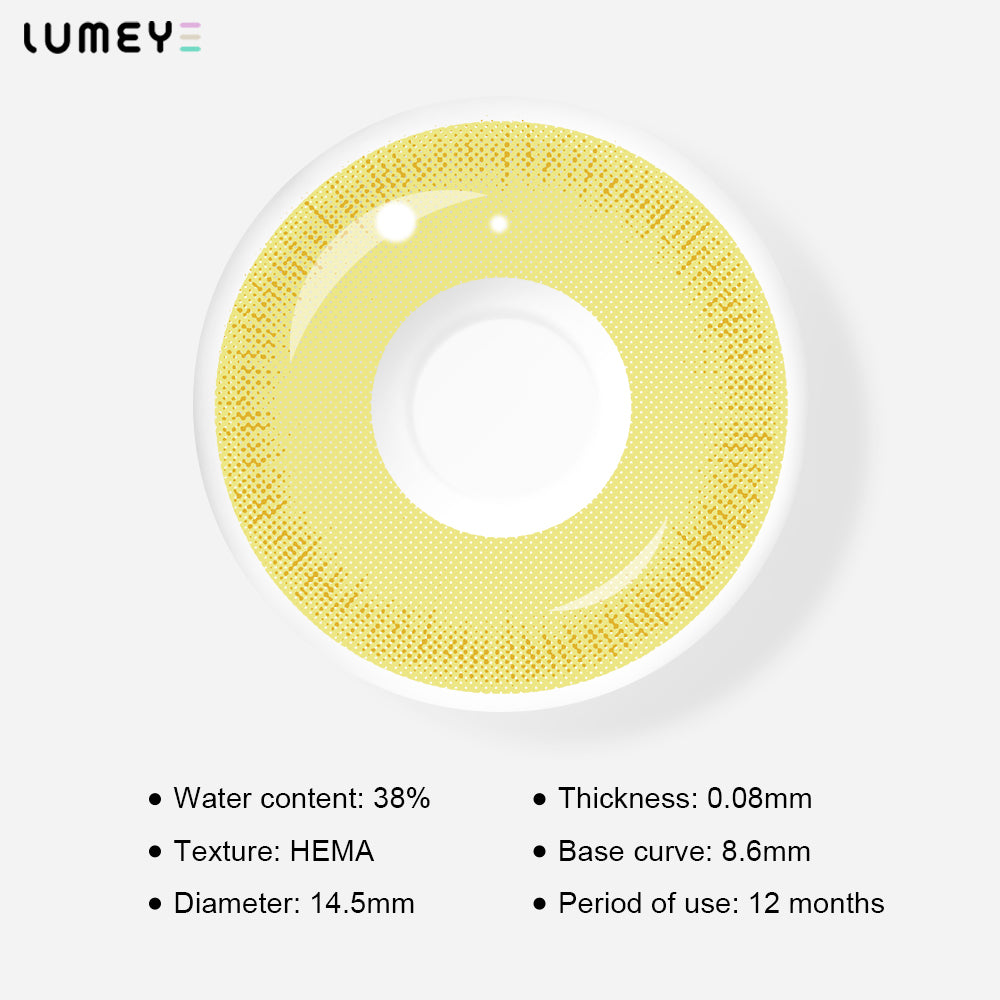 Best COLORED CONTACTS - LUMEYE Soul Reaping Yellow Colored Contact Lenses - LUMEYE