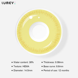 Best COLORED CONTACTS - LUMEYE Soul Reaping Yellow Colored Contact Lenses - LUMEYE