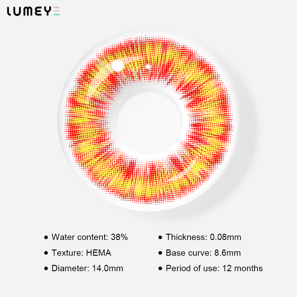 Best COLORED CONTACTS - LUMEYE Iron Man Yellow Colored Contact Lenses - LUMEYE