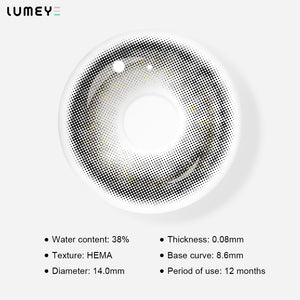 Best COLORED CONTACTS - LUMEYE Crystal Black Colored Contact Lenses - LUMEYE