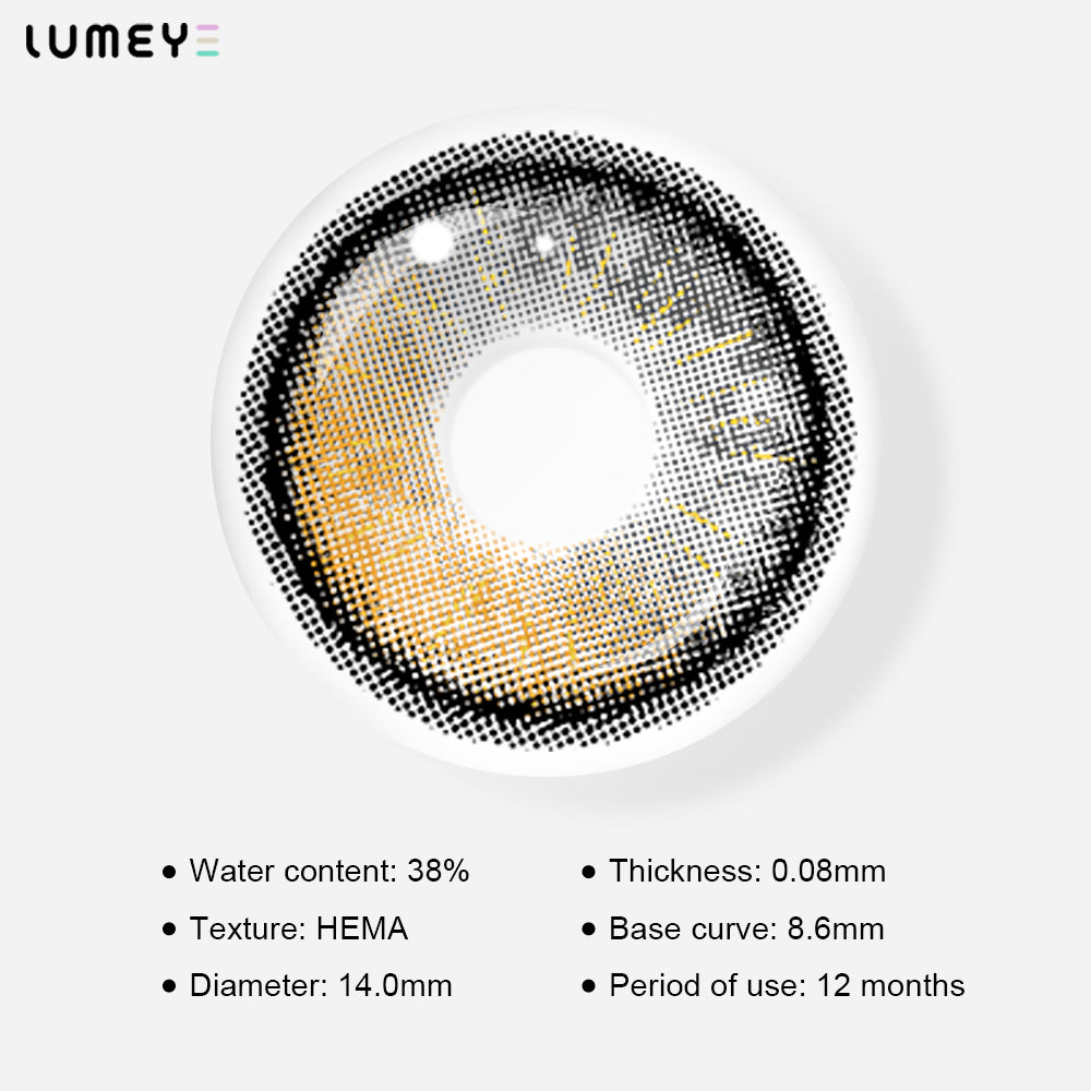 Best COLORED CONTACTS - LUMEYE Psycho Black Colored Contact Lenses - LUMEYE