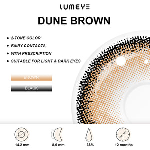Best COLORED CONTACTS - LUMEYE Dune Brown Colored Contact Lenses - LUMEYE