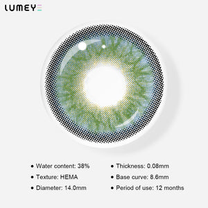 Best COLORED CONTACTS - LUMEYE Himalaya Blue Colored Contact Lenses - LUMEYE