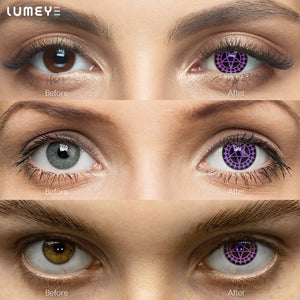 Best COLORED CONTACTS - LUMEYE Ciel's Contract Purple Colored Contact Lenses - LUMEYE
