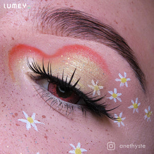 Best COLORED CONTACTS - LUMEYE Candy Peachy Pink Colored Contact Lenses - LUMEYE