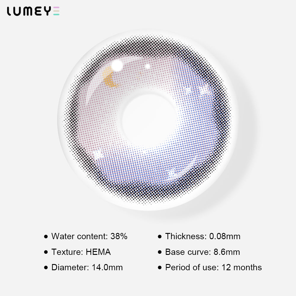 Best COLORED CONTACTS - LUMEYE Fairy Night Purple Colored Contact Lenses - LUMEYE