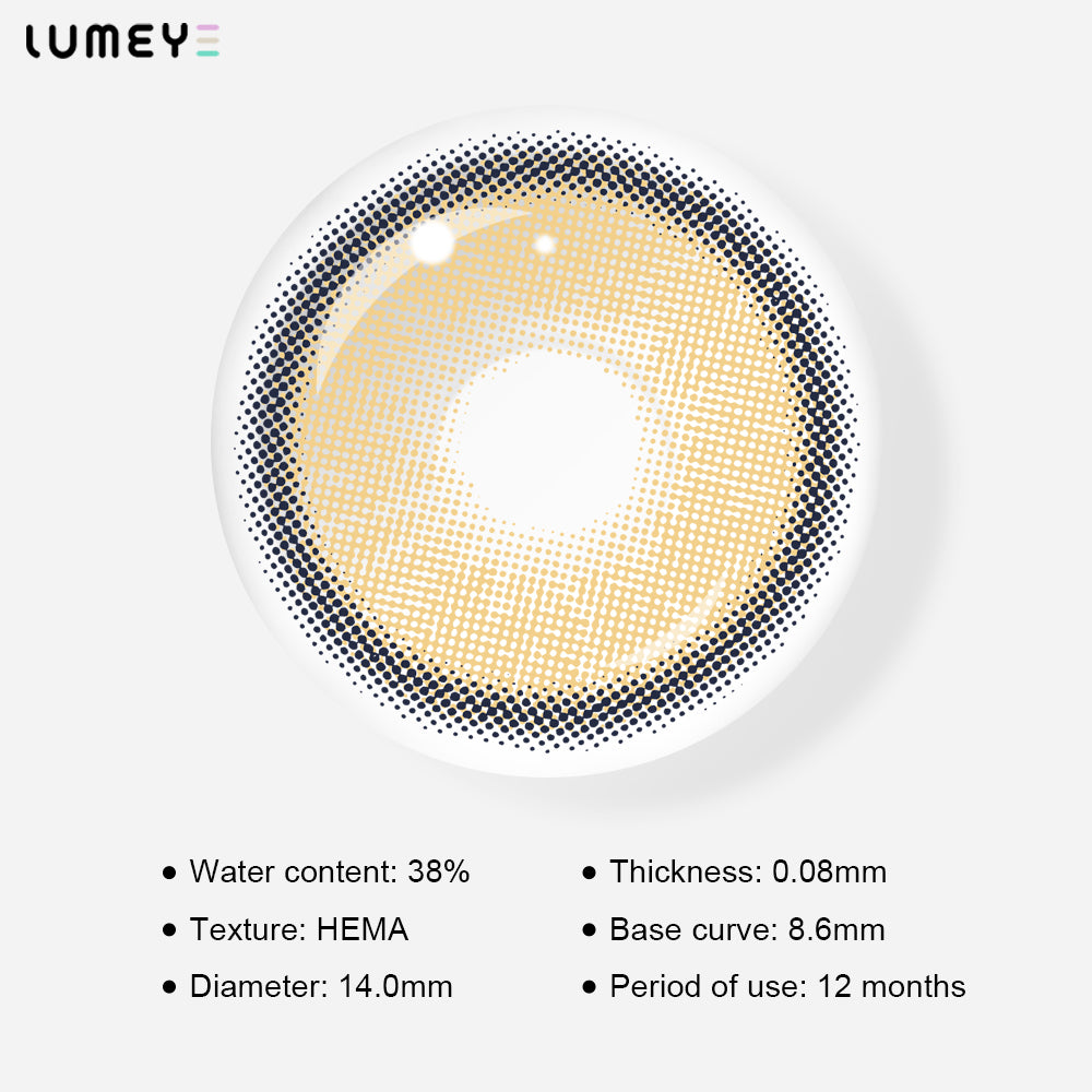 Best COLORED CONTACTS - LUMEYE Neala Brown Colored Contact Lenses - LUMEYE