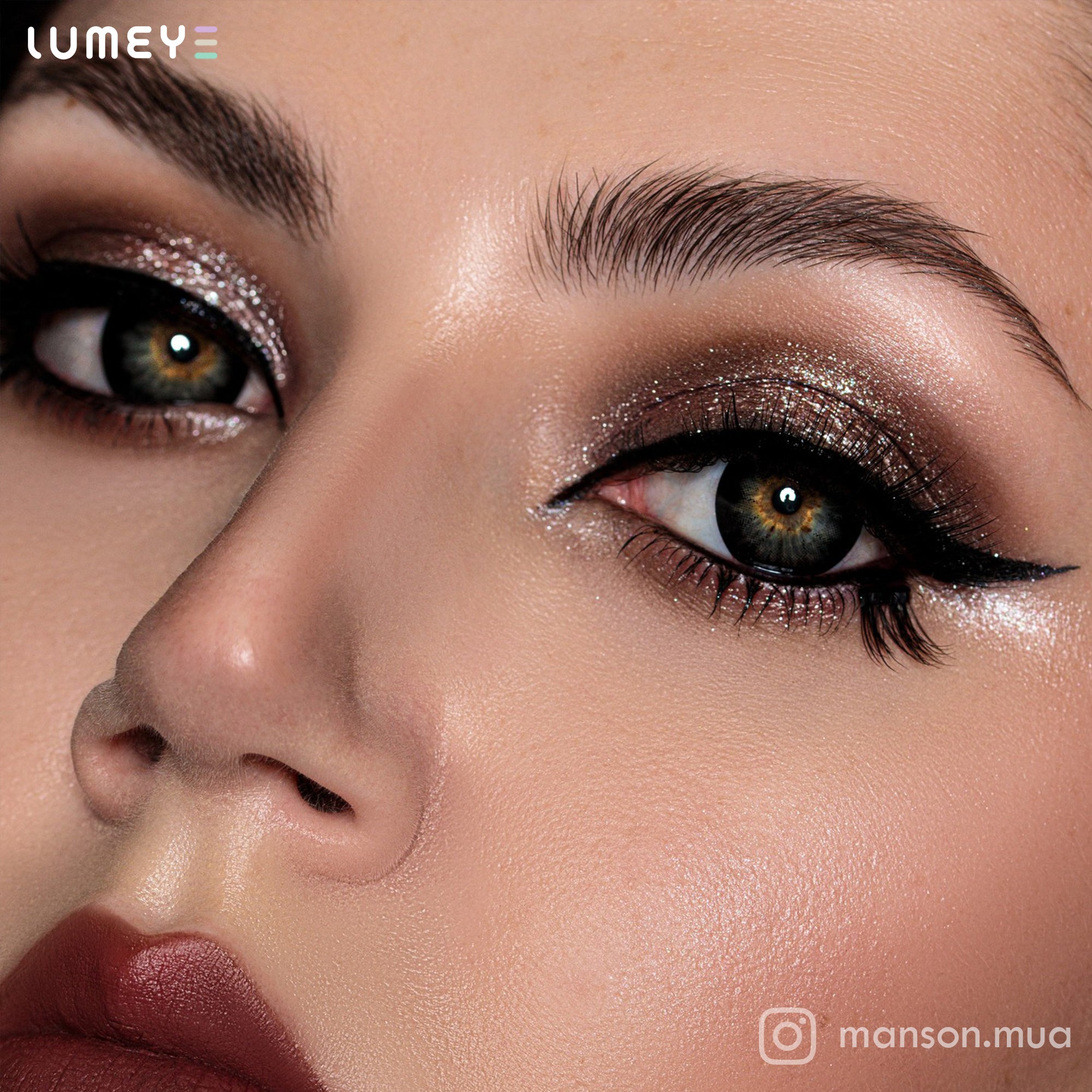 Best COLORED CONTACTS - LUMEYE Dahlia Black Colored Contact Lenses - LUMEYE