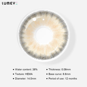 Best COLORED CONTACTS - LUMEYE Symphony Brown Colored Contact Lenses - LUMEYE