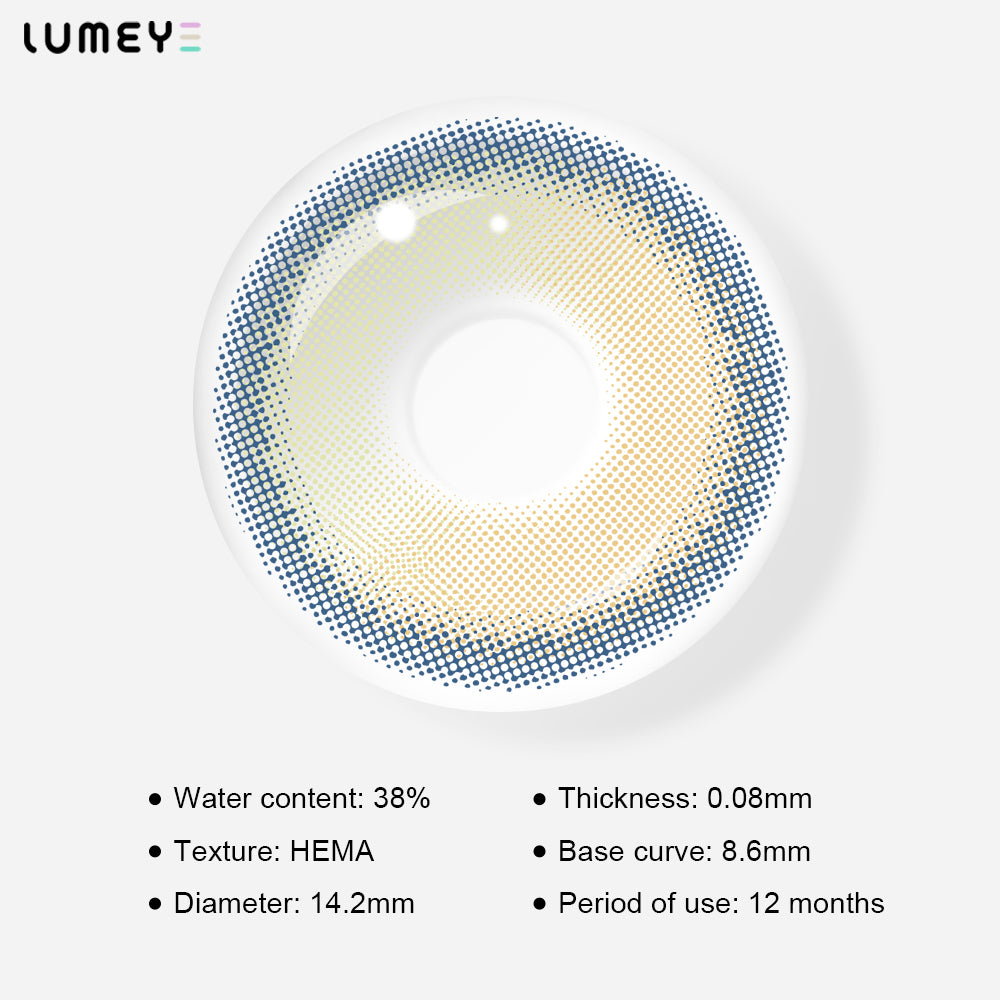 Best COLORED CONTACTS - LUMEYE Juicy Golden Brown Colored Contact Lenses - LUMEYE
